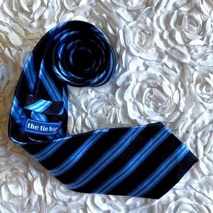 New The Tie Bar mens striped silk tie